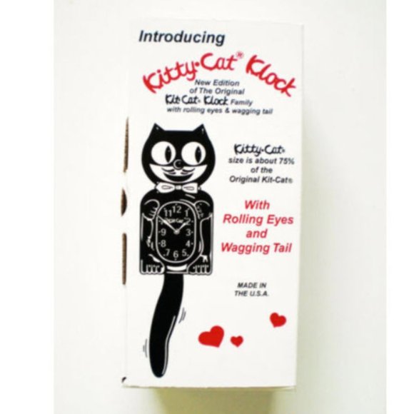 Ocean Waves Green Kitty-Cat Kit-Cat clock Kat Klock - Picture 4 of 4